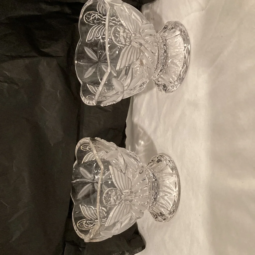 Gorham Angels Of Peace Hurricanes, Set Of 2 (Includes 2 Candels) - Picture 6 of 9